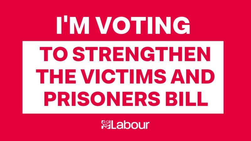 Strengthening the Victims and Prisoners Bill