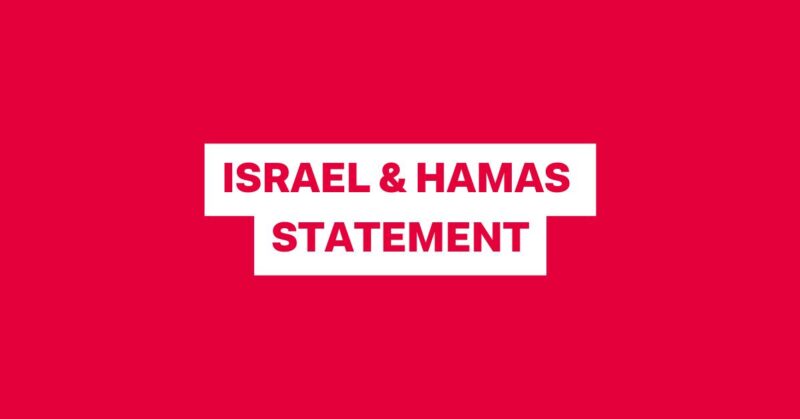 Israel & Hamas Statement