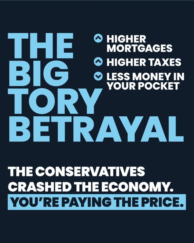 The Big Tory Betrayal: Higher Mortgages, Higher Taxes, Less Money in Your Pocket