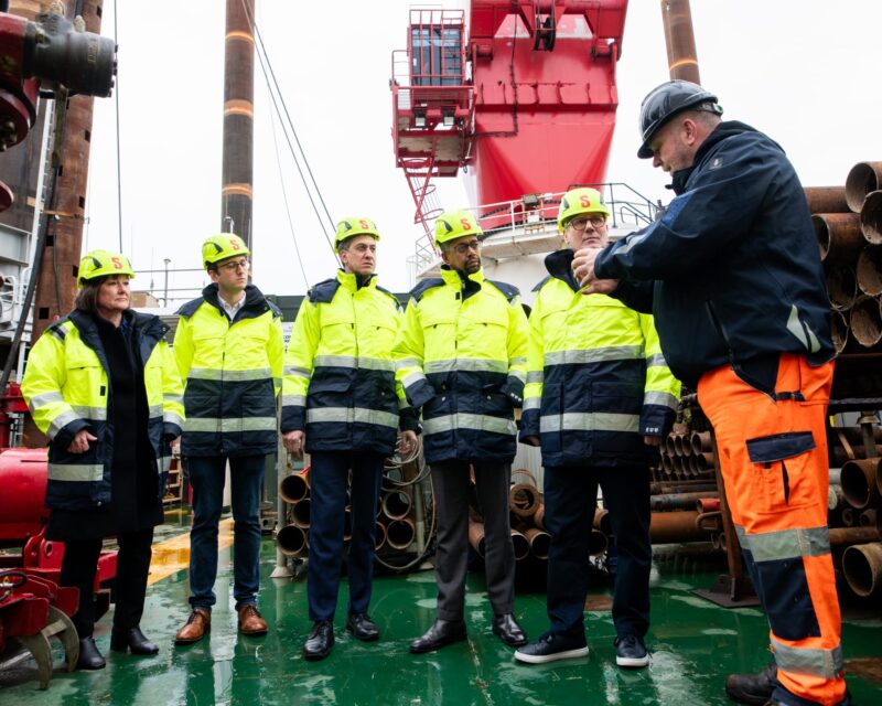 Jo, Keir, Ed and Ieuan at Holyhead Port 